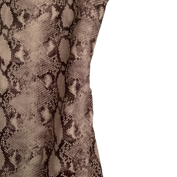 NWT Jonathan Simkhai Calla Apron Back One-Piece Bathing Suit Python Brown S - Picture 12 of 12